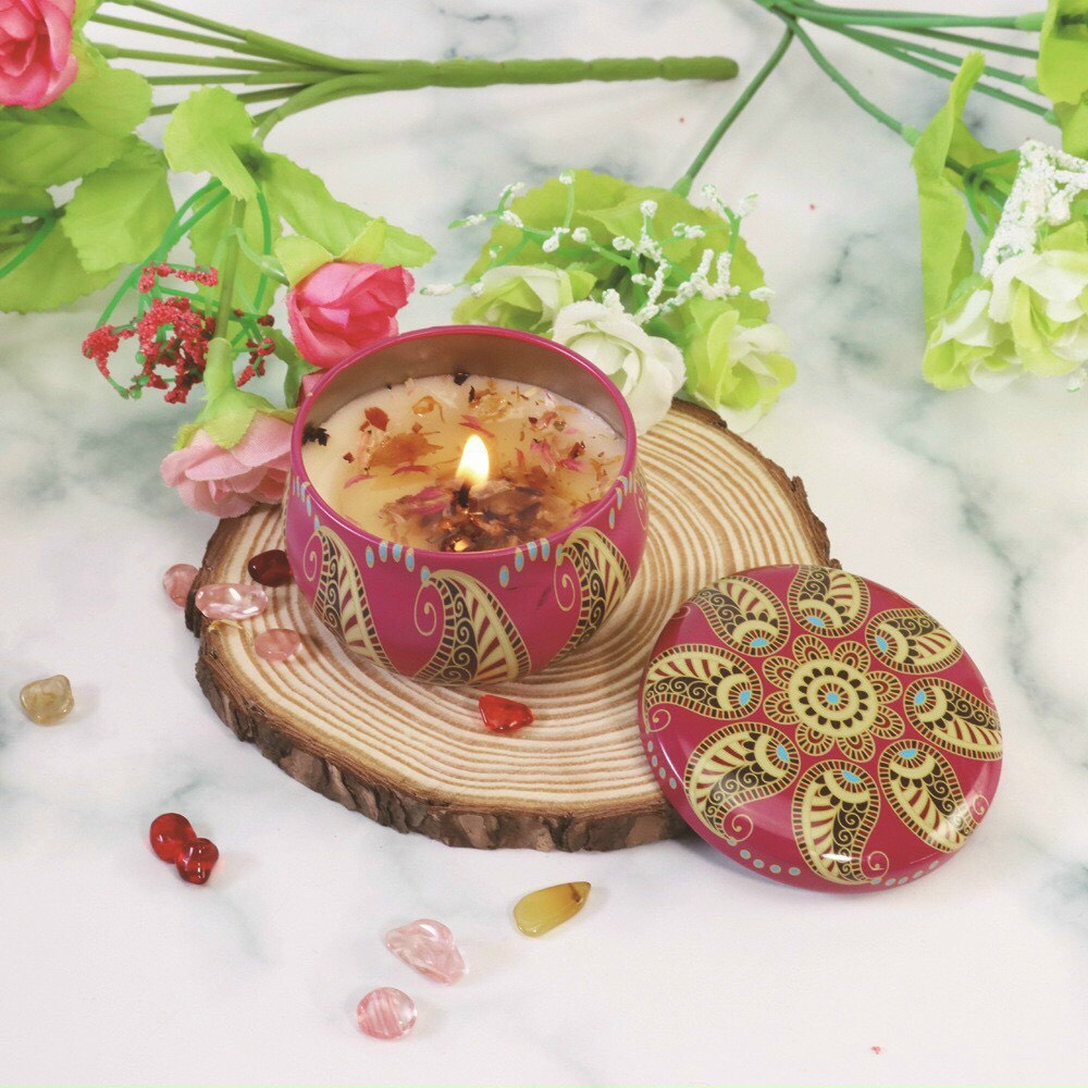 nến thơm hoa khô